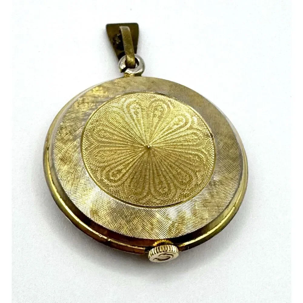 Consul 17 Rubis Pocket Watch Gold Plated Vintage Swiss Unisex Jewelry Watch Part